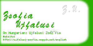 zsofia ujfalusi business card